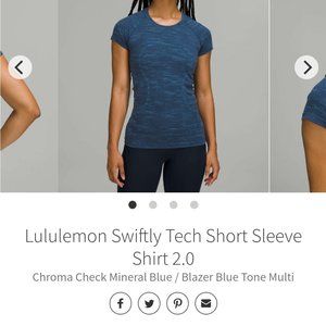 NWT Lululemon Swiftly Tech Short Sleeve Shirt 2.0 size 4